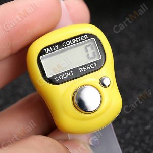 Finger Counter Mini Portable Light Weight Resettable Digital Row With LCD Display Colourful Digital Counter
