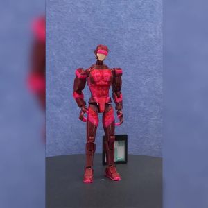 Bandai | 9L3D Red Lightning Speed Hero Shadow Warrior Global Guard Team Articulated Figure Colorful Crazy Hero Great For Shelf Decoration
