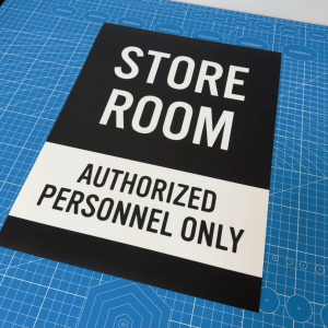 Store Room Storeroom Storage. Authorized Personnel Only. No Entry. Sticker Sign Signage Label Door Entrance. Stor.