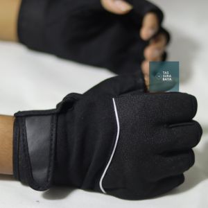 Sarung Tangan Motor Pria Setengah Jari Dewasa // Sunproof Anti UV // Murah Keren Kece // No Waterproof Tidak Anti Air // Sunmori Kerja