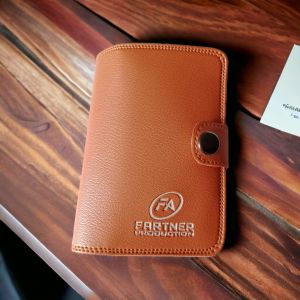 Dompet Kulit 3/4 Dompet Pria Keren Model Kancing
