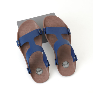 Sendal Cowok Keren Dewasa Slop Karet Empuk Kualitas Import GOFORT BOREALIS Blue Nyaman dan Stylish