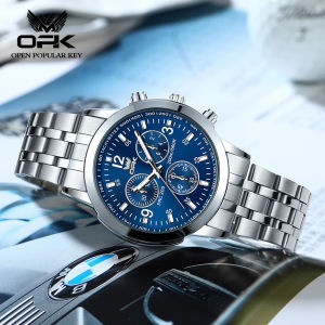OPK Jam Tangan Pria Anti Air Orii Mewah Kasual Analog Tahan Air Original 100% Stainless Steel Business Quartz Watch