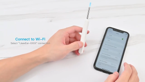 KIMP Wireless WiFi Ear Cleaner Intelligent Ear Pick with Camera Visual Ear Scoop Baby Ear Cleaner Wireless Ear Cleaner Visual ear spoon Ear Wax Cleaner 1080P HD Earpick Endoscope