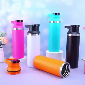 กระบอกน้ำเก็บความเย็น  ขนาด 500 มล เก็บความร้อน/เย็นได้ ฝาปิดป้องกันน้ำรั่วไหล