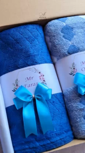 Hampers Wedding Handuk Dewasa dan Sedang Couple Microfiber