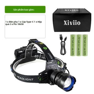 Đèn Pha LED 1500W 998000000LM Đèn Pin Tầm Xa Có Thể Sạc Lại Siêu Sáng Có Thể Sạc Lại Để Cắm Trại Câu Cá Làm Việc Săn Bắn