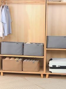 【1-3 Days Delivery】Foldable Organizer Box Clothes Storage Box With Steel Frame High Capacity Washable High Capacity