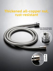 Extendable Detachable Anti-Burst Shower Hose Bath Tub