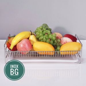 INOX304 kệ úp cốc kệ đựng hoa quả có khay hứng nước tiện dụng