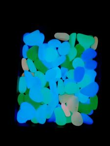 Sỏi bể cá 50 viên dạ quang trộn đủ màu đá bể cá phát sáng