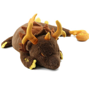 67ซม.Genshin Impact Plushของเล่นเกมZhong Li Morax Dragonของเล่นตุ๊กตาPlushieตุ๊กตาหมอนตกแต่งบ้านเด็กคริสต์มาสของขวัญ