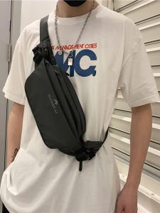 Túi Đeo Chéo Nam Thời Trang Chống Thấm Nước Túi Đeo Hông Đa Năng Túi Đeo Vai Nhỏ Chất Liệu Oxford Khóa Kéo Họa Tiết Đơn Sắc