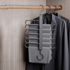 MINGZHI | Foldable Anti-Slip Stainless Steel Pants Hanger