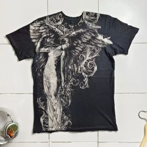Áo Thun Nam Mùa Hè Thoáng Khí Cổ Tròn Y2K Retro Punk Hip Hop In Họa Tiết Thời Trang Giản Dị Hàng Đầu Nhẹ Nhanh Khô Polyester
