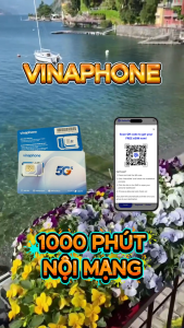 ( SIM RẺ ) Sim/Esim 5G Vinaphone TR60 Gói 10 Ngày 5GB/Ngày Data Tốc Độ cao + 1000 Phút Gọi Vina – Chuyên Cho Khách Du Lịch - Dùng Toàn Quốc . FREESHIP - CHƯA KÍCH HOẠT