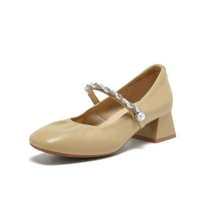 Basto | Fashion French Thick Heel Mary Jane Womens Single Shoes