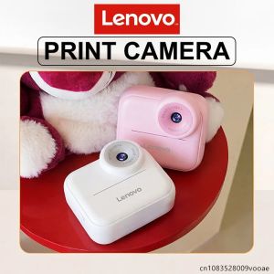Lenovo | Lenovo Color Printing Camera Kids Instant Camera 1080P Digital Camera Print Photo Children Christmas Birthday Gift 1300mAh DY35