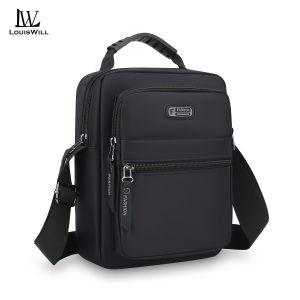 LouisWill Mens Shoulder Bag Waterproof Messenger Bag Handbag Phone Bag Travel Bag Business Bag Large Capacity Cross Body Bag Lightweight Casual Bag Leisure Sport Street Bag