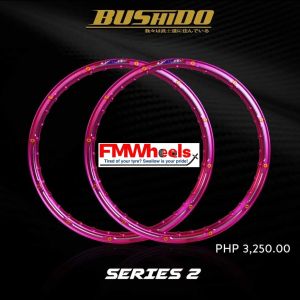 BUSHIDO CNC SERIES SUPER PREMIUM RACING ALLOY RIM ( Pair of 1.40x17 ) Rims