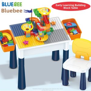 QUEZHOU | Educational Building Blocks Desk for Kids Large and Small Granules