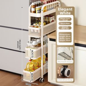 Narrow Gap Sliding Door Storage Unit