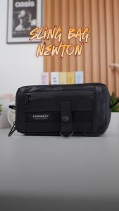 EVERNEXT - TAS SELEMPANG PRIA ANTI AIR MULTIFUNGSI 3 IN 1 CLUTCH BAG PRIA NEWTON ANTI AIR TAS DISTRO