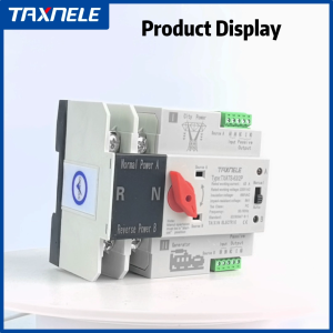 Din Rail 2P 125A Mini ATS Dual Power Automatic Transfer Electrical Selector Uninterrupted Power