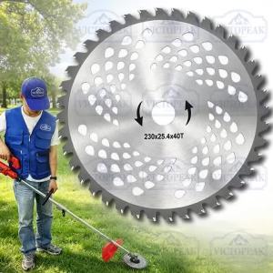 Sharp 230mm 40 Teeth Lawn Mower Blade 25.4mm Bore Brush Cutter Blade For Replacement DurableGrass Trimmer Garden Tool