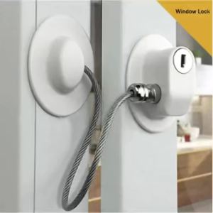 Khóa An Toàn Cho Trẻ Em Dùng Cho Tủ Lạnh Và Cửa Sổ Nút Chặn Bằng Kim Loại Chống Trẻ Em An Toàn Cho Trẻ Sơ Sinh Không Cần Khoan Đục.