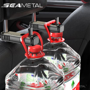 Car Seat Back Hook Foldable Storage Hook Hidden Type 360 ° Rotation Hook with Phone Bracket Car Interior Accessories