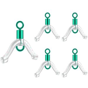 30pcs Fishing PVC Anti-Tangle 8-Shaped Swivel Connectors Fishing Line Splitter for Secure Rigging