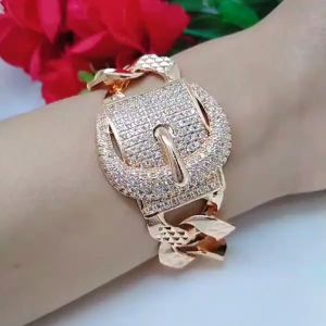 Gelang Rantai Jumbo Perhiasan Aksesoris Lapis Emas Tidak Mudah Luntur G22-8B