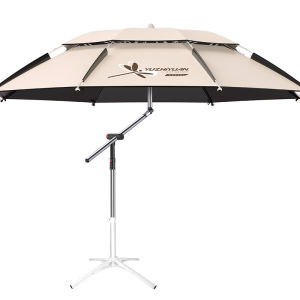 YUZHIYUAN | Sun Umbrella For Camping And Fishing Portable 3-Fold Walking Stick Design