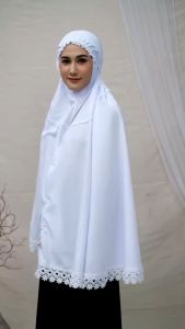 Bergo Haji & Umroh L XL XXL Kafeel Bergo Pengajian Katoon Premium Jumbo Saku