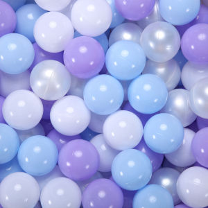 5.5 ซม.100pcs PE Ball PIT Balls Crush PROOF ลูกบอลพลาสติกแบบใช้ซ้ําได้สุทธิสําหรับเด็กศูนย์กิจกรรม Play House ของเล่น