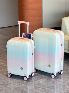 20-Inch Check-In Luggage High Aesthetic Value Large Capacity Travel Suitcase Password Lock Womens Style Fashion Trend Summer 2024