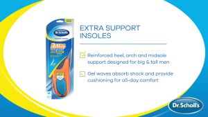 ☘️Dr. Scholl’s EXTRA SUPPORT Men 8-14 Massaging Gel Advanced Insoles | Superior Shock Absorption and Reinforced Arch Support (Packaging May Vary) Dr Scholl Extra Support Dr. Scholl Insert - Lazada