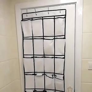 24 Pocket Hanging Shoe Rack Shoe Hanging Bag Hanging Storage Bag Behind The Door Wall Mounted Organizer Shoe