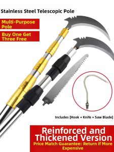 Extendable Stainless Steel Long-handled Weeding Knife