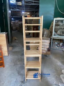 Kệ sách 5 tầng ngang 40 cm ( lọt lòng 34cm ) kệ đa năng màu tự nhiên cánh gián