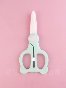 Lil’ Curators Ceramic Baby Food Scissors | Safety Lock Sterilizable Rust-Free & Flight-Friendly Cutter for BLW