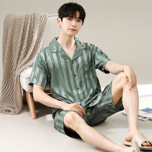 LEZIMENG | Summer Mens Sleepwear Set