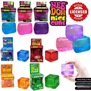 Schylling Blind Box Glitter Cube Fidget Toy Squeeze Squishy Toy Stress Relief Anti Anxiety Focus Sensory Toy for ADHD