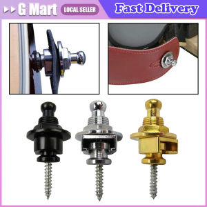 Metal Guitar Strap Button Locks Secure Screw Bass Ukulele Belt Buckle Buttons Guitar Accessories Replacement 3 Colors