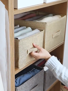 Foldable Storage Box Clothes Organizer Toys Blanket Underwear Storage Wardrobe Organizer Tudung Organizer Compartment