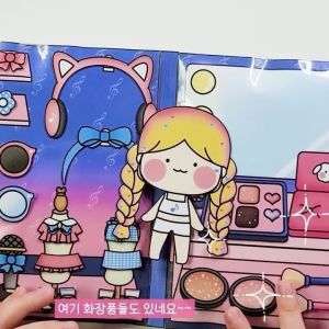 Quiet Fun Pocket Book Star Game Handmade DIY Toy Tabletop Game Creative Paper Folding Book for Children Ages 5 to 14