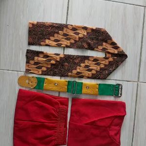 Baju Pangsi Betawi Anak Lengkap Paket Super Komplit Gratis Kalung