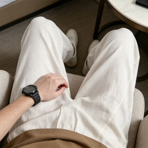 GUJOOCOW | Classic Casual Loose Linen Pants For Men Summer