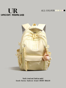 UR Large Capacity Lightweight Womens Backpack 2025 New Style Short Trip Travel Bag School Bookbag Computer Bag Nylon Material